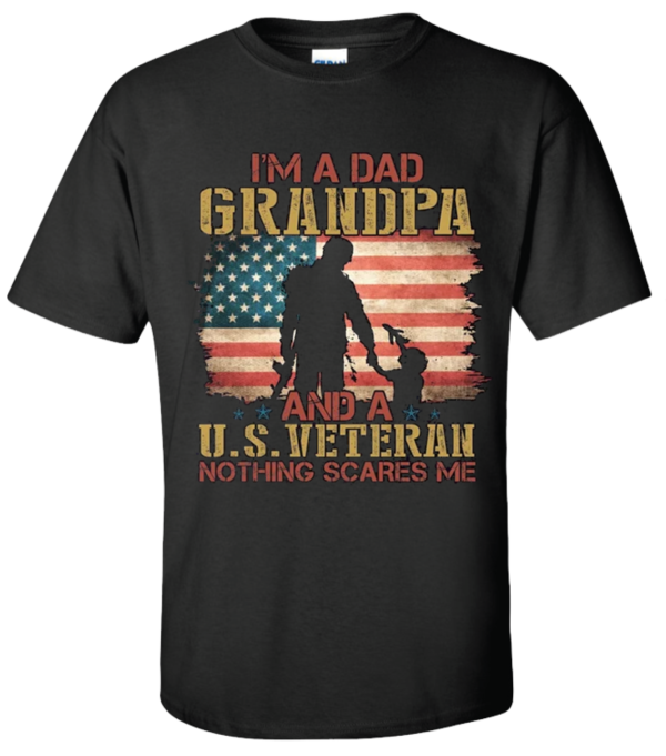 I am a dad grandpa and vet shirt